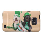 St Pats Day - GoldenDoodles - Sadie and Izzie Galaxy S2 Cases