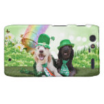 St Pats Day - GoldenDoodles - Sadie and Izzie Droid RAZR Cover