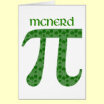 St. Pat's Day Pi Tees - McNerd - Great Gift Idea cards