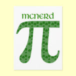 St. Pat's Day Pi Tees - McNerd - Great Gift Idea postcards