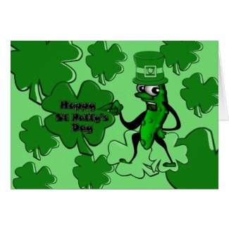 St Pats Pickle Card card
