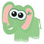 St. Patty's Day Goofkins elephant Photo Sculptures