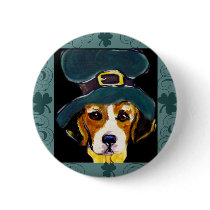 St. Patty Beagle Buttons