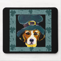 St. Patty Beagle mousepads