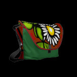 St patty flower messenger bags
