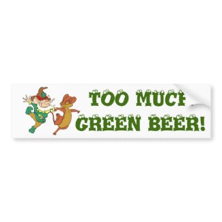 St. Patty's Odd Couple bumpersticker