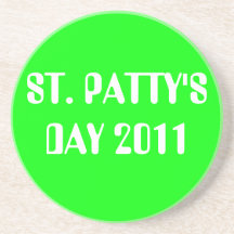 ST. PATTY'S DAY 2011 BEVERAGE COASTER
