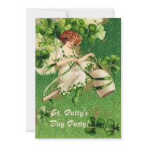 St. Patty's Day Girl Party Invitation