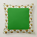 St Pattys Day Gold American MoJo Pillow