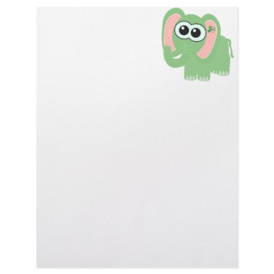 St. Pattys Day Goofkins elephant Custom Letterhead Zazzle_letterhead St. Pattys Day Goofkins elephant Custom Letterhead Zazzle_letterhead