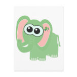 St. Pattys Day Goofkins elephant Post Card