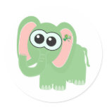 St. Pattys Day Goofkins elephant Sticker