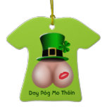 St Patty's Day Póg Mo Thóin Tee Ornament
