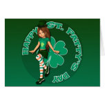 St. Patty's Day Sadie 16 Card