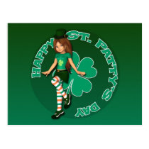 St. Patty's Day Sadie 16 Postcard postcards