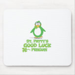 St Patty's Good Luck Penguin Mousepads