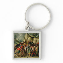 St. Paul Led to Damascus After his Conversion Keychains