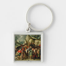 St. Paul Led to Damascus After his Conversion Keychains