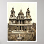 St. Paul's Cathedral, West Front, London, England Poster