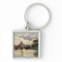 St Peter’s Rome From The Tiber Keychain