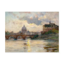 St Peter’s Rome From The Tiber Post Cards