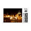 St. Peter's at Night Postage Stamp by james_orear2 St. Peter's at Night Postage Stamp