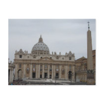 St. Peters Basilica and Square in Vatican City Postcard