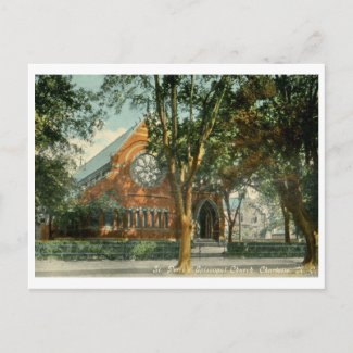 St Peter's Episcopal Church, Charlotte NC c1915 Vi postcard