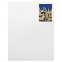 St. Peters Square Rome Italy Custom Letterhead