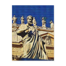 St. Peters Square Rome Italy Postcard