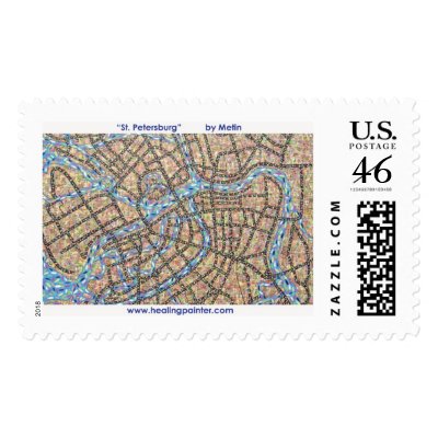 St. Petersburg  by Metin Postage Stamp by metinb