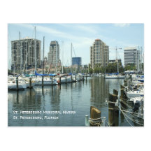 St. Petersburg Marina Postcard