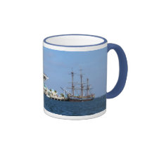 St Petersburg Pier & HMS Bounty Coffee Mug