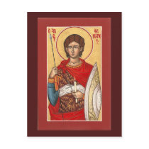 St. Phanourios Prayer Card postcards by bugbrain St. Phanourios Prayer Card postcards