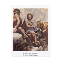 St.Philip And Thaddeus By Antonio Da Correggio Postcard