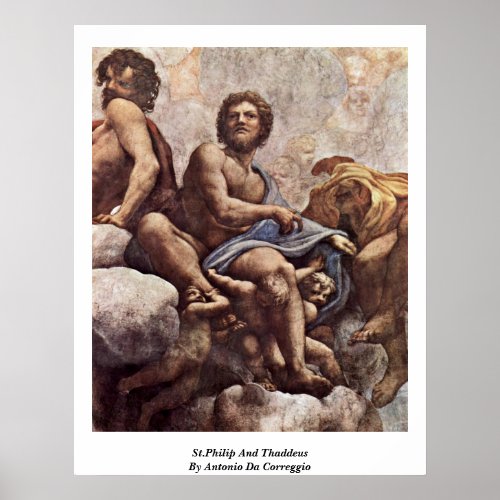 St.Philip And Thaddeus By Antonio Da Correggio Poster