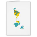 St. Pierre And Miquelon flag map cards