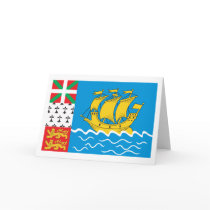 St. Pierre Flag Greeting Card
