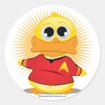 ST Red Shirt Duck Stickers