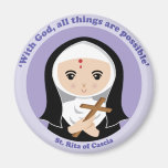 St. Rita of Cascia Refrigerator Magnet