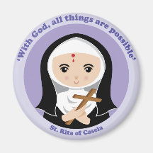St. Rita of Cascia Refrigerator Magnet
