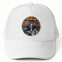 St. Rose of Lima -pray for us-stained glass window Hat