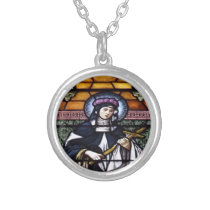 St. Rose of Lima Stained Glass Necklace