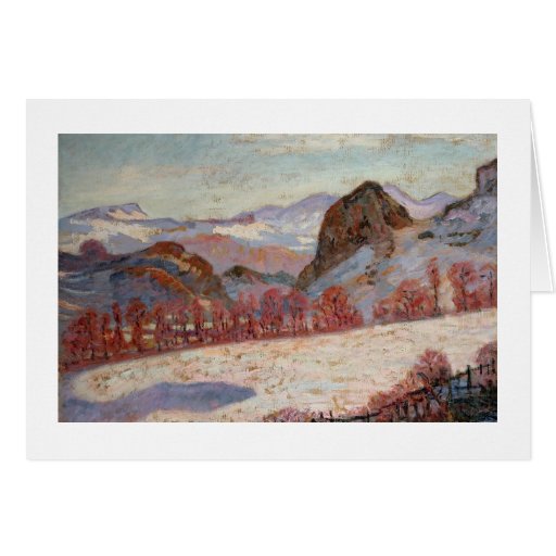 St. Sauves d'Auvergne, c.1900 (oil on panel) Cards