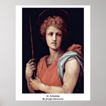 St. Sebastian By Jacopo Pontormo Posters