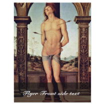St. Sebastian By Perugino Pietro (Best Quality) Flyer Design