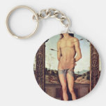 St. Sebastian By Perugino Pietro (Best Quality) Keychain