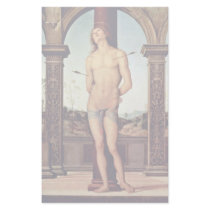 St. Sebastian By Perugino Pietro (Best Quality) Stationery