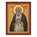 St. Seraphim of Sarov Prayer Card Postcard