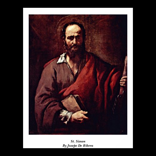 St. Simon By Jusepe De Ribera Print